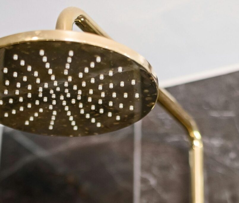 Brass shower Phuket Interior Design